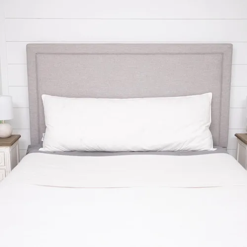 Vista 2 de Almohada corporal de plumas de ganso blanco y plumón – Almohadas de 20 pulgadas x 60 pulgadas