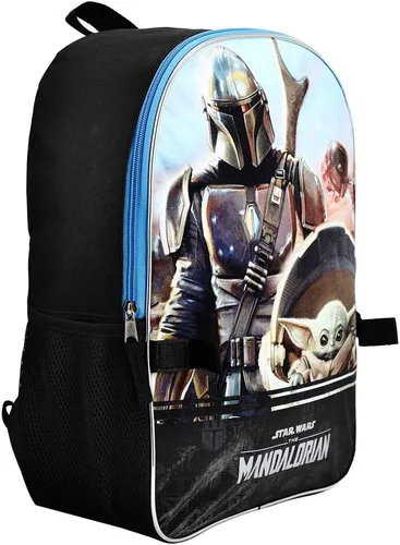 Vista 5 de Star Wars The MandalorianGrogu Baby Yoda Mochila con lonchera Negro osfa