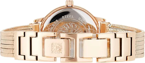 Vista 2 de Anne Klein AK3220 Reloj de pulsera con cadena acentuada con diamantes para mujer
