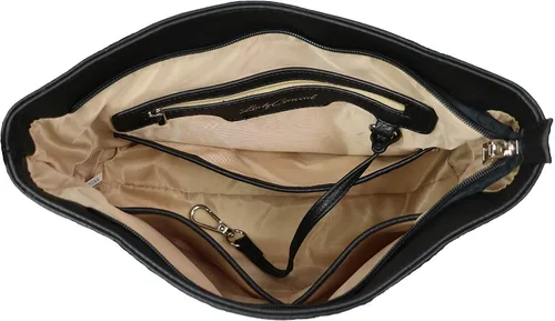 Vista 7 de Bolso de cuero sintético Ella de transporte oculto con almacenamiento de Negro
