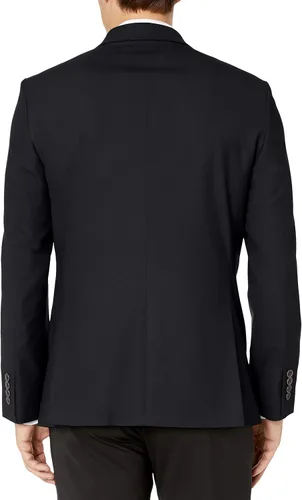 Vista 2 de Tienda Essentials Blazer elástico de manga larga con botones frontales para hombre