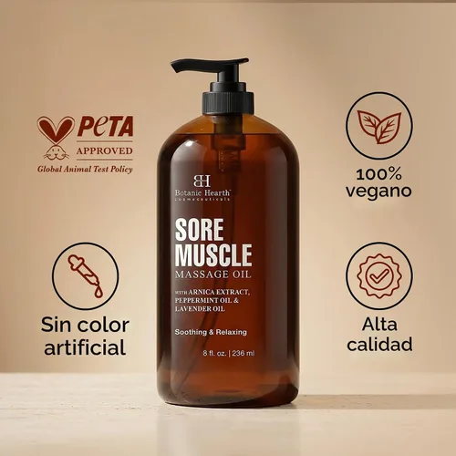 Vista 6 de Botanic Hearth Aceite de masaje Soremuscle - 8 Fl Oz