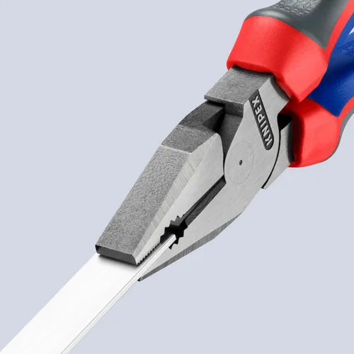 Vista 9 de KNIPEX Herramientas - Alicates combinados de alto apalancamiento, multicomponente (202200), 8 pulgadas