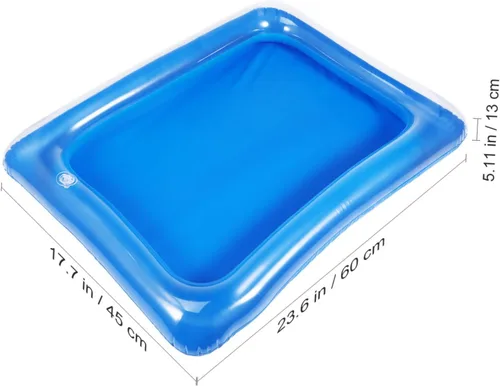 Vista 2 de Barras inflables para servir, bandejas inflables para servir ensaladas, bufé de hielo, soporte para bebidas y alimentos para interiores