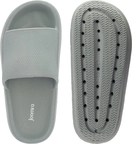 Vista 6 de Joomra - Sandalias acolchadas tipo pantuflas para mujeres y hombres antideslizantes de secado rápido sandalias para baño con suela gruesa