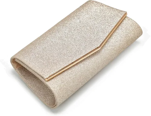 Vista 2 de Bolsos de mano brillantes para mujer, bolso de noche para mujer, bolso de mano para mujer, bolso de mano para fiesta, graduación, boda