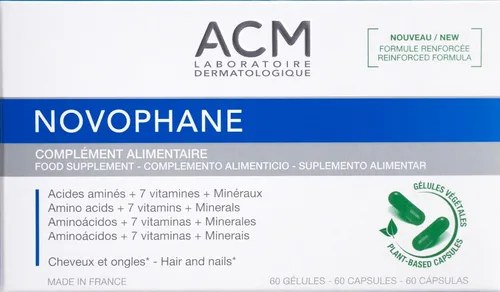 Vista 7 de ACM Laboratoire Novophane Caps Anti Hair Loss Alopecia Treatment Nails Fragility Skin Capital