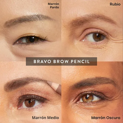 Vista 2 de LAURA GELLER NEW YORK Bravo Brows - Lápiz suave + cepillo, color rubio