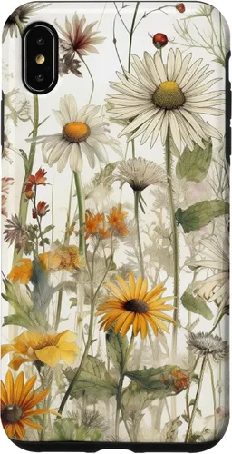 Vista 11 de Wildflowers Botanical Daisy Flowers Dandelion Dragonfly Case for iPhone 17