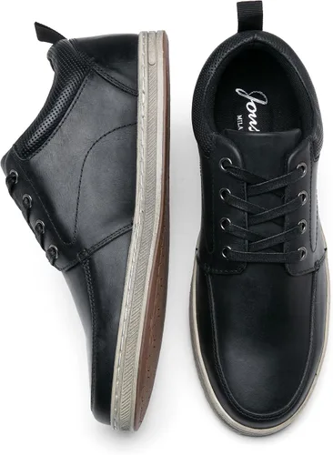 Vista 7 de Jousen Zapatos deportivos de cuero para hombre, estilo retro, para negocios, casuales, para hombres