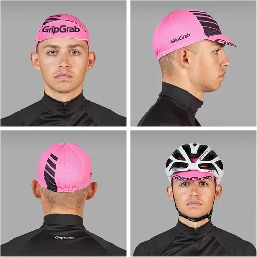 Vista 3 de GripGrab - Gorra de ciclismo para hombre, ligera, con protección UV, de malla, muy transpirable, 8