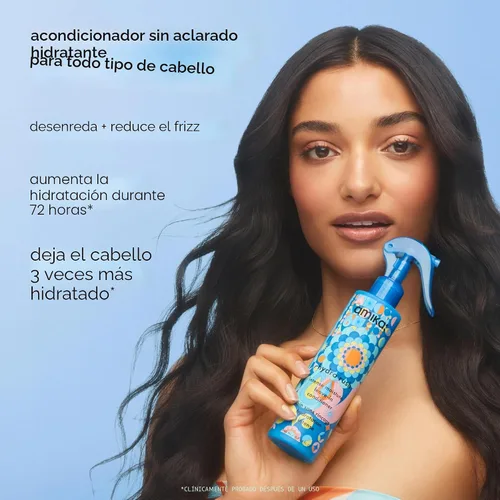 Vista 2 de amika Hydro Rush Intense Moisture Leave-In Conditioner with Hyaluronic Acid