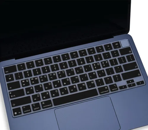 Vista 14 de Funda de teclado de silicona árabe compatible con Apple MacBook Neo 13 A3404 de 13 pulgadas con chip A18 Pro, MacBook Neo de 13 pulgadas, protector