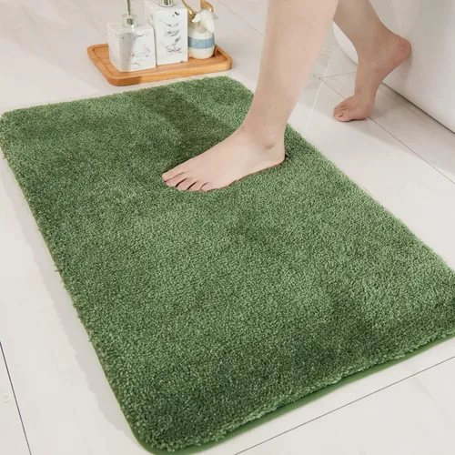 Vista 19 de COSY HOMEER Alfombras extra gruesas para el baño, tapetes de baño antideslizantes, tapete de felpa suave, peludo y 100% micro poliéster, tapete