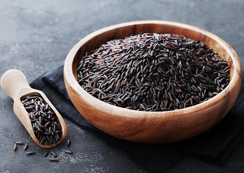 Vista 5 de Food to Live Arroz negro, 1.5 libras de grano entero, arroz de grano medio, kosher, vegano. Sabor a nuez y dulce. Rico en antioxidantes y fibra