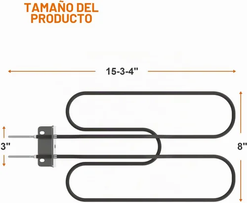 Vista 2 de DELSbbq 80342 Elemento calefactor eléctrico para parrillas Weber Q140 serie Q1400