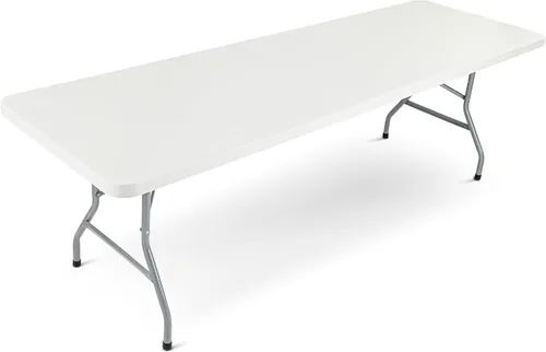 Vista 17 de OEF Furnishings OEFBT3072 Mesa de trabajo plegable para interiores y exteriores con superficie de resina gris texturizada y marco de patas de acero