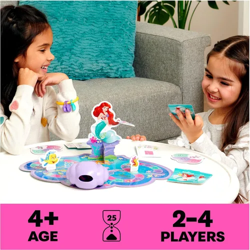 Vista 2 de Spin Master Games, Disney Princess, Juego Encantador de Aventura Marina de la Sirenita, Juguetes de Disney Princess para Niños, para 2-4 Jugadores