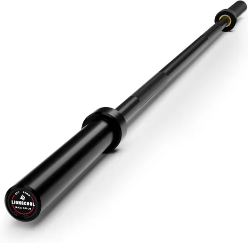 Vista 9 de 4ft/4.9ft/6ft 2-Inch Olympic Barbell for Strength Training Weightlifting, Squat, Curl, Deadlift, Press, Hip Thrust Straight Weight Bar, 500lbs