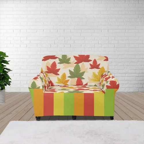Vista 91 de Funda de sofá con diseño de árbol de bandera estadounidense para sofás y sofás, decoración navideña, funda antideslizante para sofá de 1 cojín