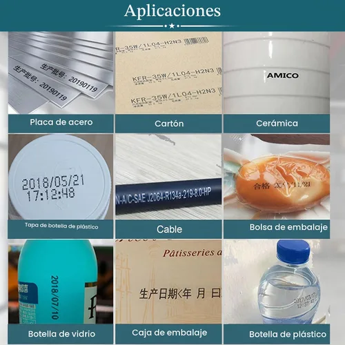 Vista 7 de Phezer Cartucho de tinta solvente de secado rápido original de repuesto PS100 impresora de inyección de tinta portátil y mini impresora de inyección