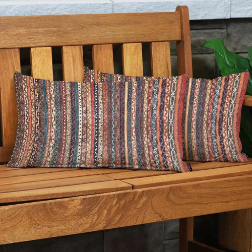 Vista 3 de EKOBLA Funda de almohada cuadrada de 12 x 20 pulgadas