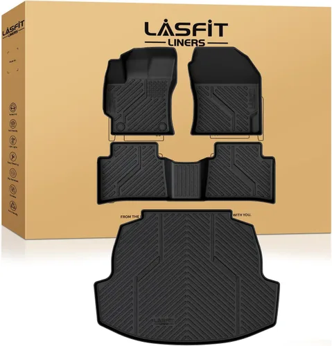 Vista 32 de LASFIT - Tapetes hechos a la medida para tu vehículo específico, de elastómero termoplástico, duraderos, revestimiento protector para todo clima