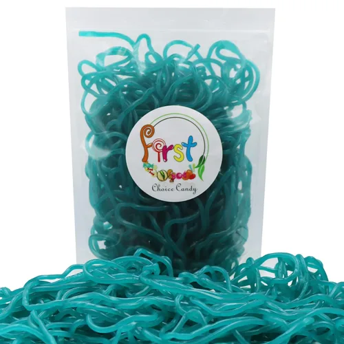 Vista 2 de FirstChoiceCandy Cordones de Regaliz Jugosos (1 Libra (Paquete de 1), Frambuesa Azul)