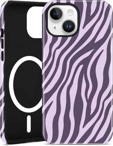 Vista 38 de Jusy Funda magnética Zebra para iPhone XR, color negro