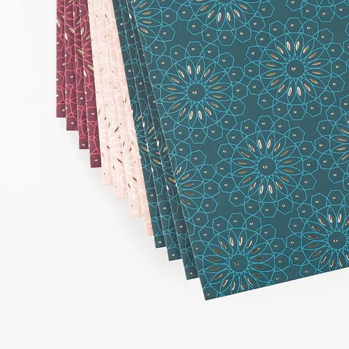 Vista 4 de U Brands Carpetas colgantes para archivos, tonos de joyas Fleuri, 12