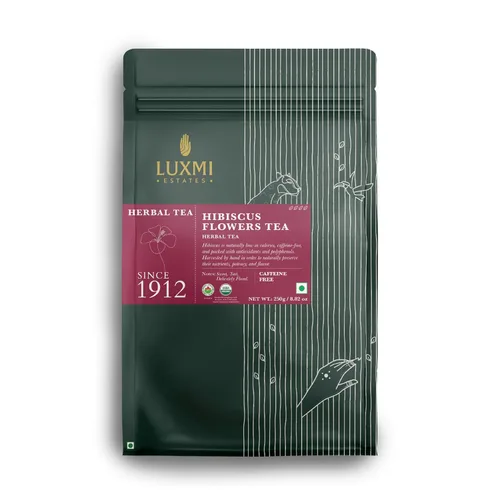 Vista 12 de Luxmi Estates African Rose - Té de rosa orgánico de hibisco (25 bolsas de té), sin cafeína, para desintoxicación, limpieza y digestión, con té