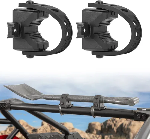 Vista 11 de KEMIMOTO Soporte de Pala Tipo B Kit de Montaje de Abrazadera de Agarre de Goma Se Adapta a Herramientas de 1"-1.5" de Diámetro, Abrazaderas