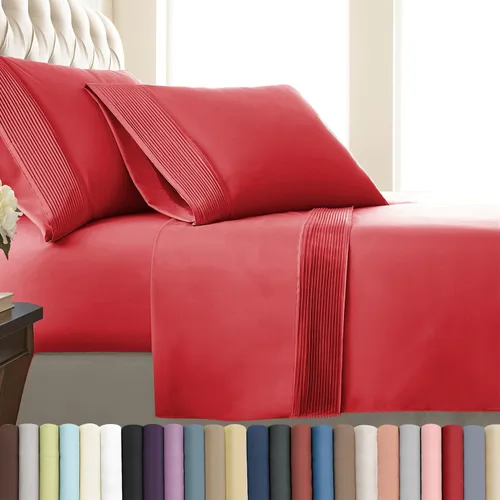 Vista 13 de Southshore Fine Linens®, juego de ropa de cama con bolsillo profundo, Microfibra, Negro, gemelo