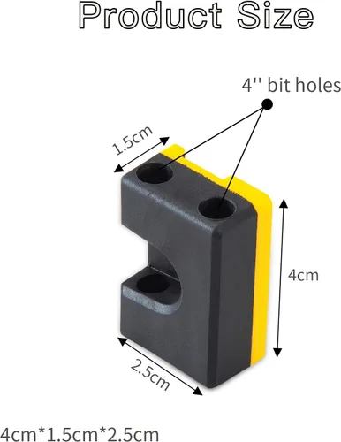Vista 3 de Uniqwamo Soporte de brocas compatible con Dewalt 20 V, organizador de brocas compatible con taladros que llevan hasta 4 brocas en el lateral de tu