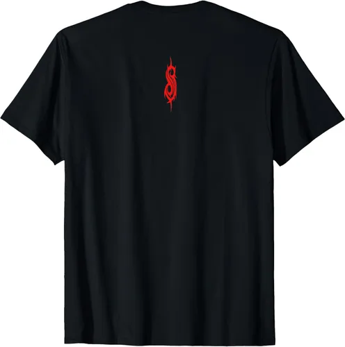 Vista 3 de Slipknot Tribal Calavera playera, niños 12, Rojo
