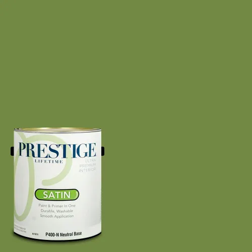 Vista 262 de Prestige Paints - Pintura exterior e imprimación en uno, 1 galón, plano, compatibilidad comparable con el color menta «Whipped Mint» de Behr