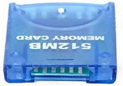Vista 4 de Mekela Tarjeta de memoria de 512 MB 8192 bloques compatible con Wii Gamecube Game Cube NGC GC azul