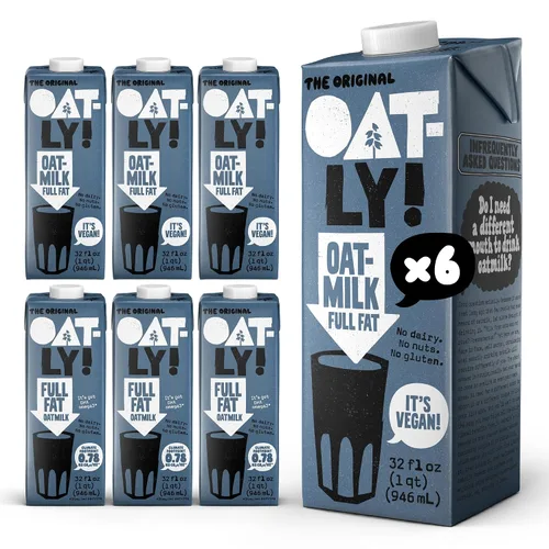 Vista 13 de Oatly Barista Edition - Leche de avena hecha para café, sin lácteos, a base de plantas, leche estable que hace la espuma perfecta