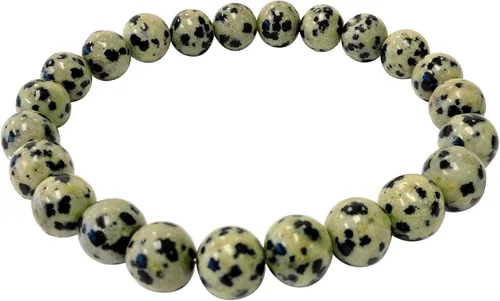 Vista 84 de Gem Avenue Handmade Round Bead Stretch Bracelet Unisex Natural Stone Beaded Jewelry for Men & Women, Elastic Wristband for Daily Wear