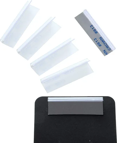 Vista 7 de 150 adaptadores de tarjeta de pendientes, adaptador de labios autoadhesivo, colgador de labios de plástico para aretes, collares, tarjetas
