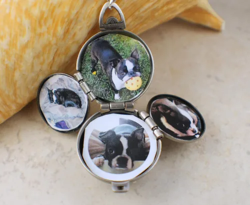 Vista 6 de Sapphire Crystal Multi Photo Locket