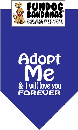 Vista 4 de Adopt Me & I Will Love You Forever - Bandana para perros pequeños de menos de 20 libras, rosa intenso