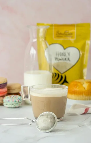 Vista 4 de SoulBee Honey Powder - Miel deshidratada como edulcorante natural para bebidas y comidas, baja en calorías y disolución fácil y rápida en líquidos