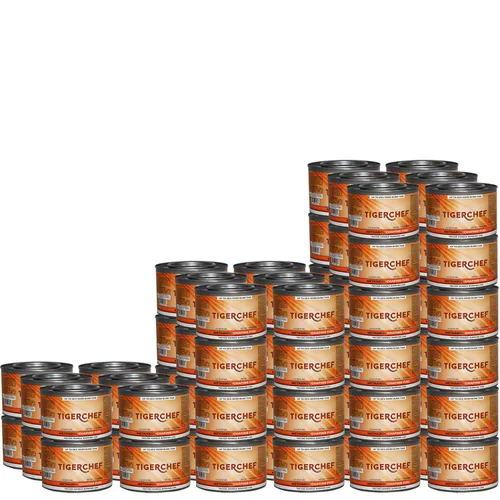 Vista 8 de TigerChef, latas de combustible en gel por rozamiento, metanol, Plateado, 2