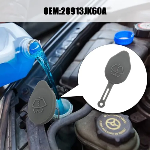 Vista 6 de Tapa de Botella del Tanque Depósito de Líquido Limpiaparabrisas 28913JK60A Compatible con Infiniti G37 Q60 Nissan 350Z 370Z
