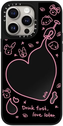 Vista 23 de CASETiFY Mirror - Funda para iPhone 15 Pro Max [reflectante, protección contra caídas de 4.9 pies/compatible con Magsafe] - Lindas impresiones
