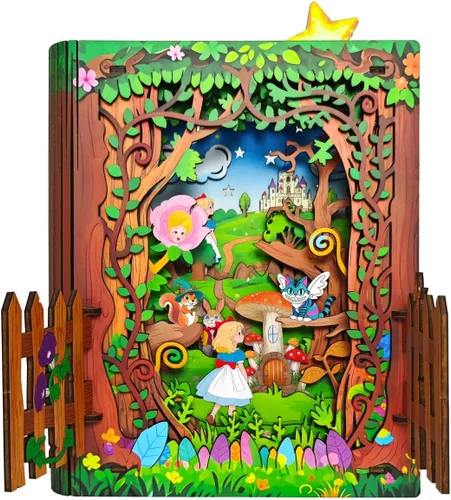 Vista 8 de Juguete Fidget de Laberinto de Canicas de Madera, Laberinto de Gravedad, Carreras de Canicas, Juego Cerebral con Rompecabezas 3D de Madera