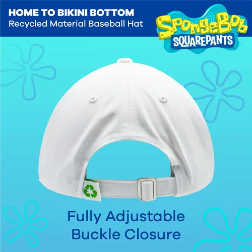 Vista 3 de Concept One Spongebob Squarepants Dad Hat, Cotton Adult Baseball Cap with Curved Brim