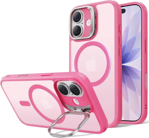 Vista 41 de ESR Funda para iPhone Air con soporte de almacenamiento, compatible con MagSafe, protección contra caídas de grado militar, funda magnética