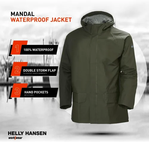 Vista 3 de Chamarra de lluvia Helly Hansen, para hombre